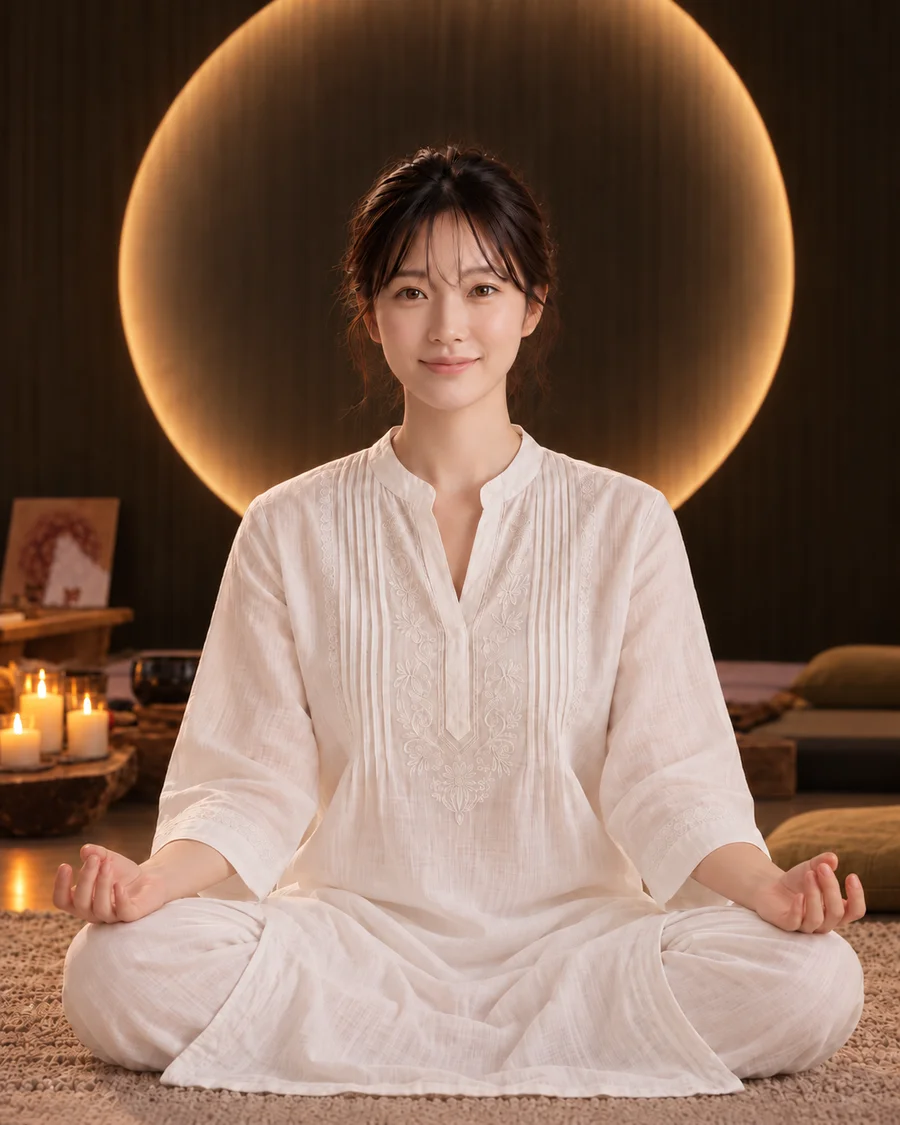 아루나찰라 명상 공간의 분위기를 표현한 이미지